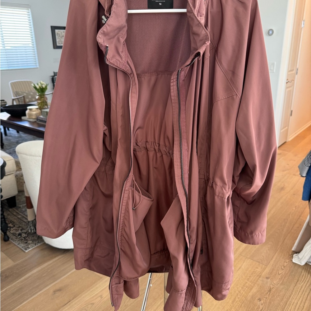 Athleta Dusty Rose Trench Coat